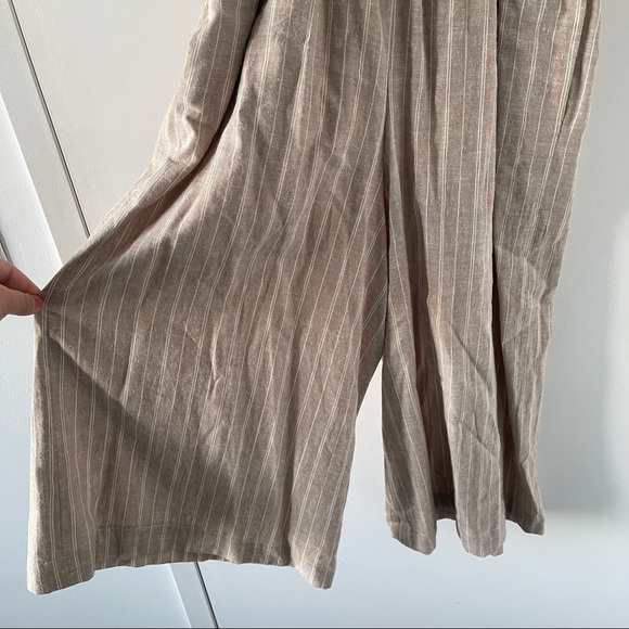 Linen Tie Front Jumpsuit - Picture 7 of 8